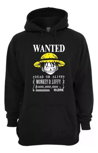 Buzo Canguro One Piece - Luffy Wanted - Anime Infantil