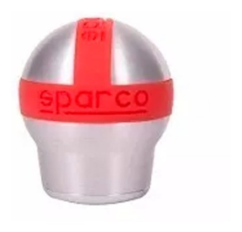 Imagen 2 de 6 de Perilla Bocha Palanca Cambio Universal Sparco Cromada Roja G