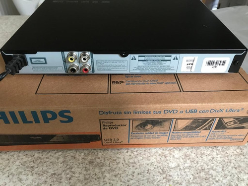 Reproductor Dvd Philips Dvp 2850 Divx Usb 2.0 - Poco Uso