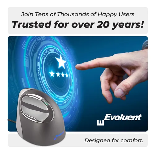 Evoluent Verticalmouse 4 (modelo # Vm4r) Mouse De Tamaño E.