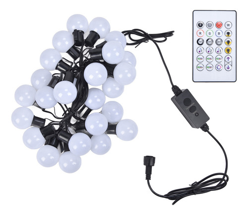 T Guirnalda De Bombillas Tipo Globo G40 De 25 Led, 16,4