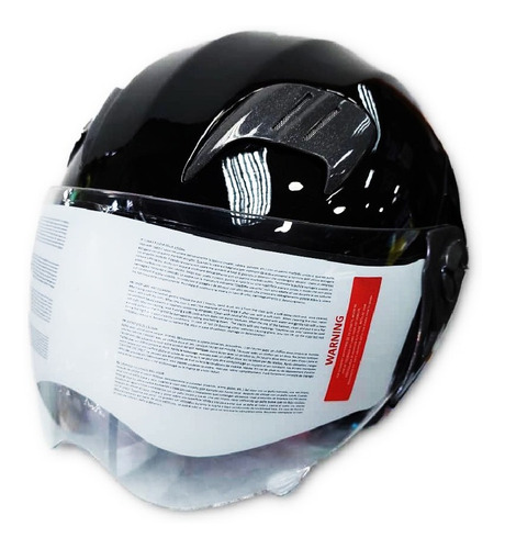 Casco Hf221 Semi Integral Doble Visor Color Negro Talla Moto