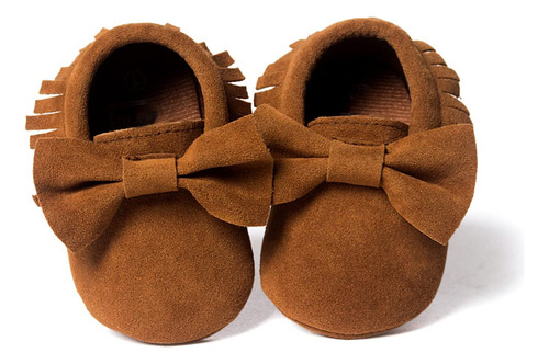 Pantuflas De Mocasin Con Flecos, Para Ninos Y Nina