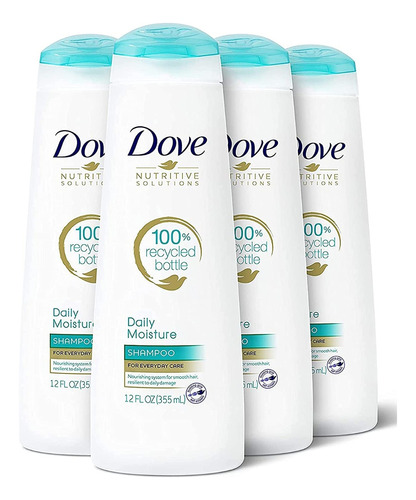 Dove Shampoo Dailly Moisture 355ml Hidratacion Diaria