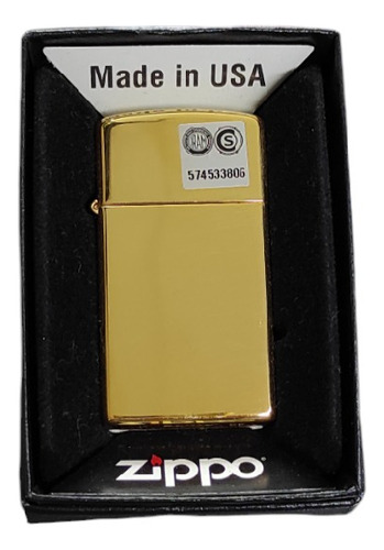 Encendedor Zippo Original 1654b Slim Brass Wo/s B