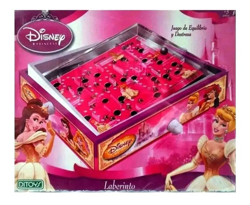 Laberinto Juego De Equilibrio Y Destreza Disney Princesa Color Rosa