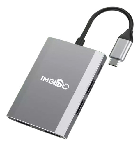 Hub Adaptadora Imenso Usb-c 5 Em 1 Hdmi 4k 3x Usb 3.0 Usb-c