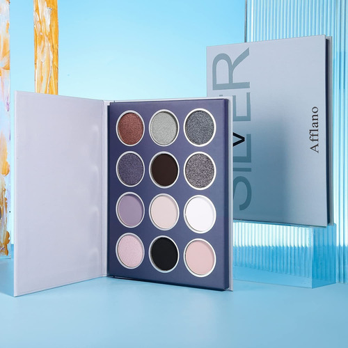 Paleta De Maquillaje De Sombra De Ojos Brillante Mate Natura