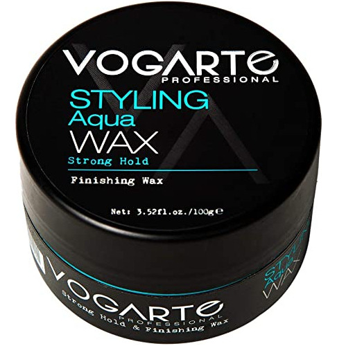 Vogarte Hair Styling Aqua Wax Para Hombres, Fuerte Sujeci&o.