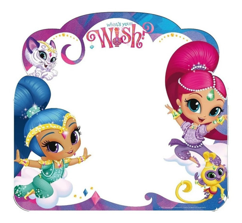 Imagen 3 de 5 de Shimmer & Shine Pizarra 2 Lados Con Fibras Y Crayones Kreker