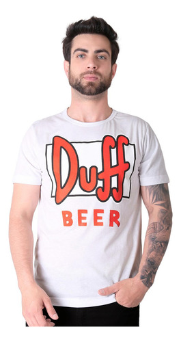 Playera Hombre Moda Camiseta Blanco Simpson 58204840