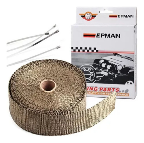 Cinta Térmica Fibra De Titanio 10mt. 1093°c Epman Racing