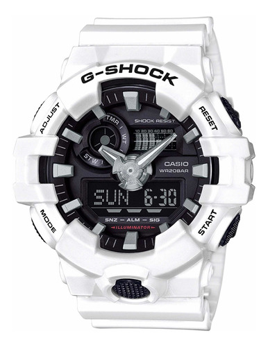 Reloj Casio G-shock Ga700-7a, 100%original Blanco