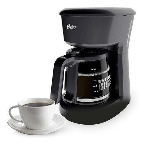 Imagen 2 de 3 de Cafetera Oster BVSTDCS12 semi automática negra de filtro 127V
