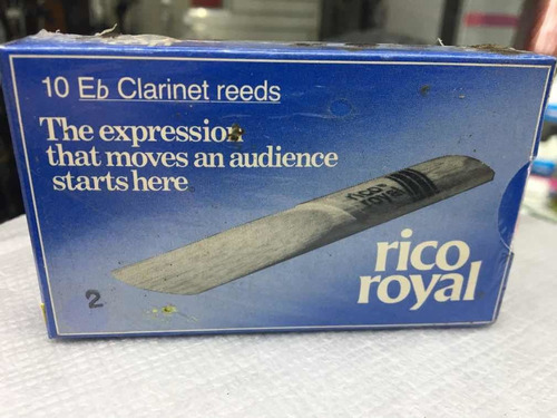 Palheta Rico Royal Clarinete Eb N° 2 C/ 10 Unidades