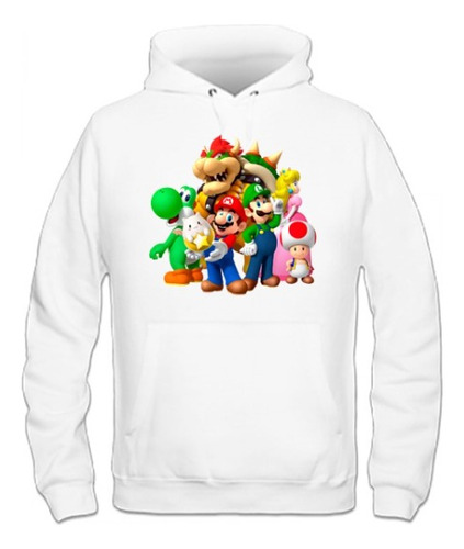 Poleron De Niño Personalizado De Mario Bros 2