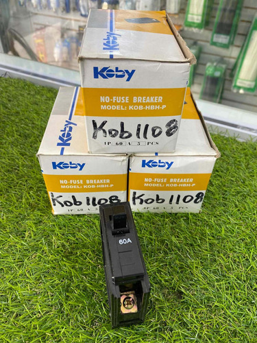 Breaker 1x60 Amp. Empotrable. Marca: Koby.