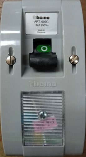 Interruptor Breaker Bticino Sopreponer 602 Original Oferta