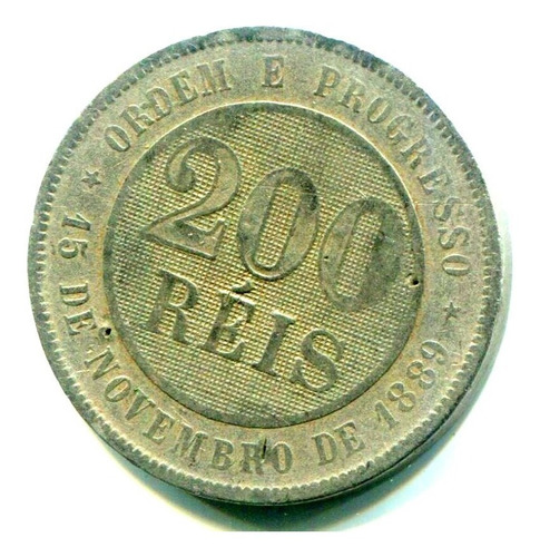 Moeda Brasil República - 200 Réis 1896 - C.níquel - Bc - L68