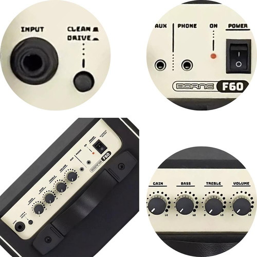 Amplificador Cubo Para Guitarra 15w Borne F60 Azul 110/220v