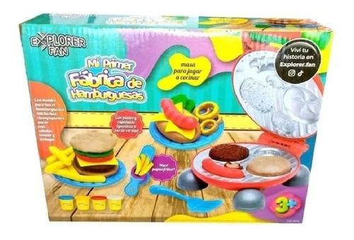 Juego De Masas Niños Mi Primer Fabrica De Hamburguesas Love