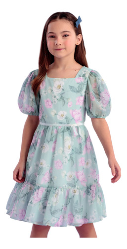 Vestido De Festa Infantil Dream Garden Petit Cherie 22378