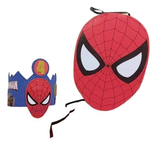  Piñata Y Corona De Spiderman 