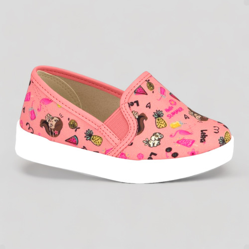 Sapatinho Tenis Infantil Menina Molekinha Slip On Confort