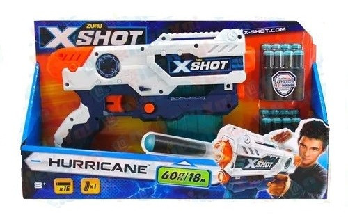 Pistola X-shot Hurricane Clip Blaster Blaster 24mts Zuru