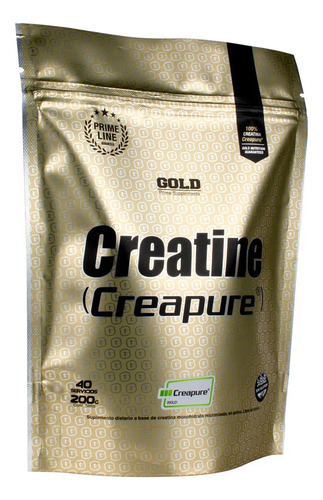 Creatine Creapure 200g Gold - Sello Oficial Creapure® Gold Sin Sabor