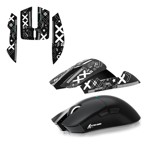 Mouse Gamer Attack Shark X11 Preto 22000dpi Usb E Bluetooth Preto