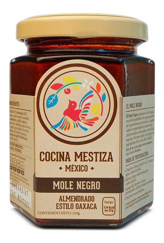 Mole Negro Cocina Mestiza Almendrado Estilo Oaxaca 210g