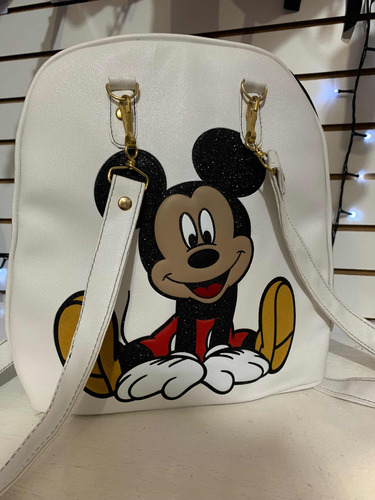 Back Pack Mickey Blanco Mochila Dama