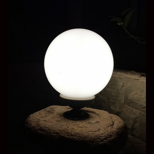 Lámpara De Poste Esférica, Globo De Jardín, Pantalla Esféric