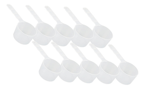 Cucharas Medidoras De Plástico, 10 Unidades, Mango Largo Tra