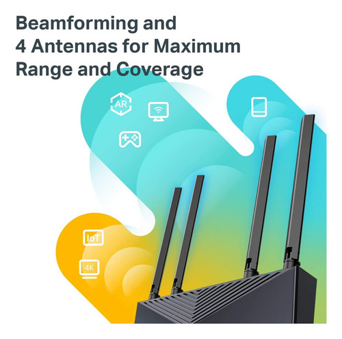 Router Wifi 6 Tp-link Archer Ax10 802.11ax Con 4 Puertos Lan