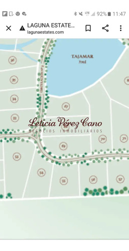 Venta Terreno En Country Privado Laguna Estate, Manantiales