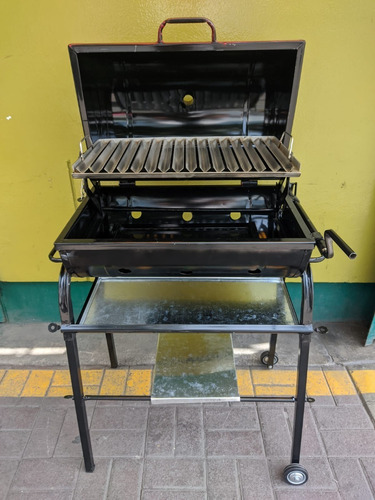  Parrilla De Acero Modelo Cilindro Con Sistema 