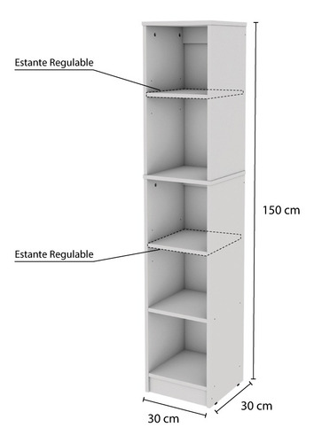 Mueble Organizador Despensero 4 Estantes Gtia 1 Año