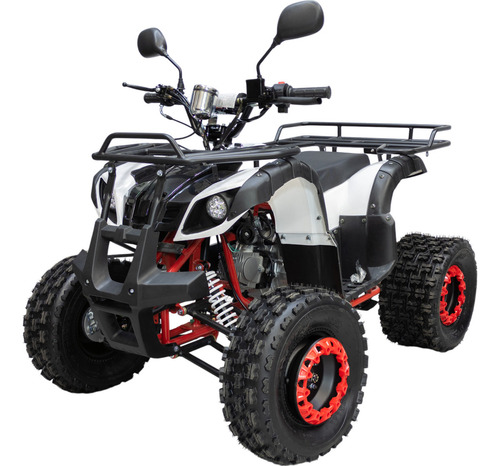 Cuatrimoto Atv Motor Gasolina Adolecentes 110cc 65km/h Color Blanco