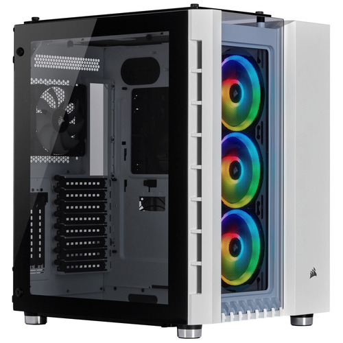 Gabinete Gamer Corsair Crystal 680x Atx Blanco Delta