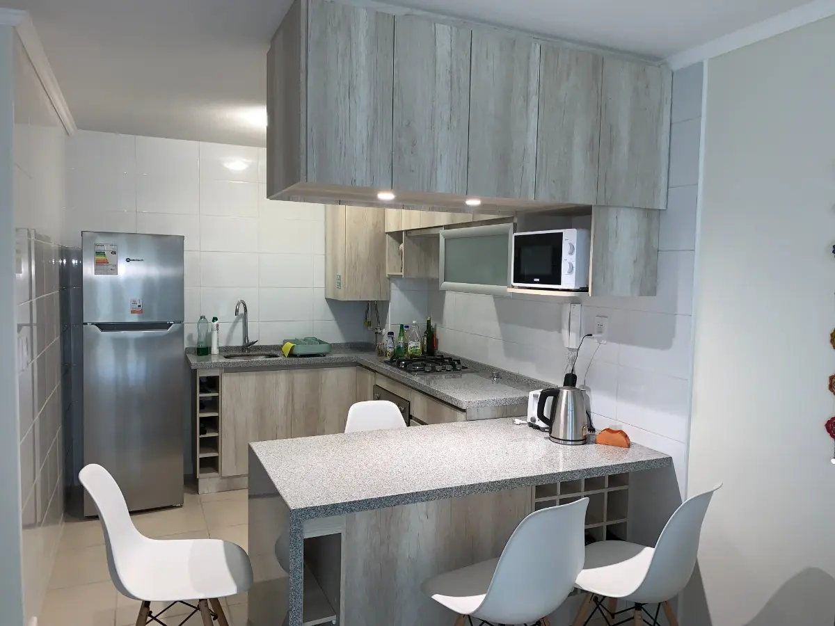 Imagen 2 de 27 de Venta Departamento Algarrobo 2d 1b Terraza Box Full Amoblado