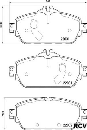 Balatas Disco  Delantera Para Mercedes Benz C180   2014