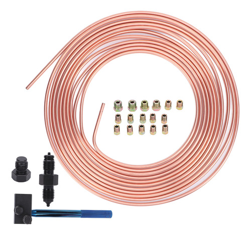 Kit De Bobina De Tubo De Freno De 3/16 Pulgadas X 25 Pies De