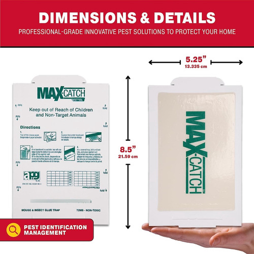 Hr106 Max-catch Trampas Pegamento Ratón Insectos Catchmaster