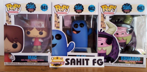 Funko Pop 3 Pack Animation Mansion Foster Mac Eduardo Y Bloo