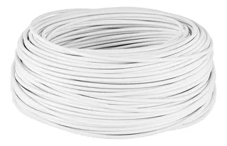 Cable Thhw-ls, 12 Awg, Blanco Rollo 100m, Volteck, 46056