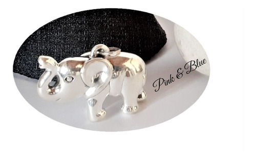 Dije Grande Elefante Inflado - Plata 925 - 46mm