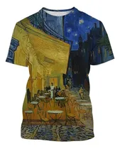 Comprar Camiseta Neutral De Manga Corta Impresa En 3d De Van Gogh