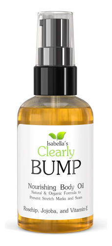 Isabella's Clearly Bump, Aceite Organico Para El Vientre Par